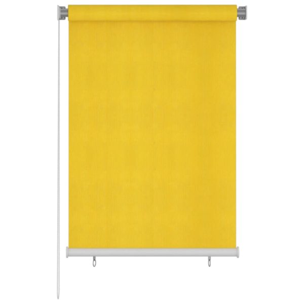 Estore de rolo para exterior PEAD 100x140 cm amarelo