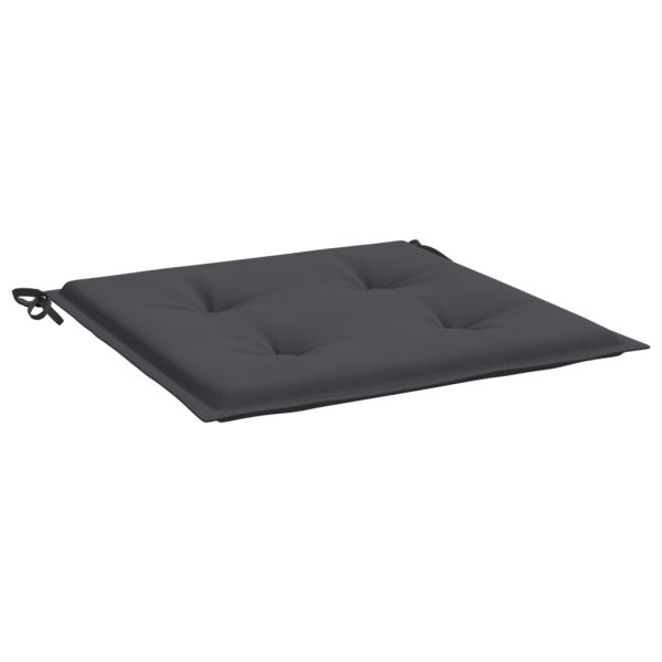 Almofadões p/ cadeiras jardim 2pcs 40x40x3 cm oxford antracite - Image 2