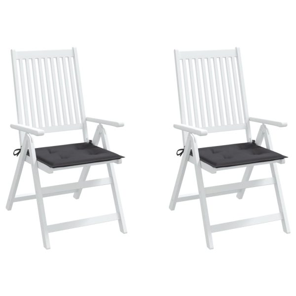 Almofadões p/ cadeiras jardim 2pcs 40x40x3 cm oxford antracite - Image 3