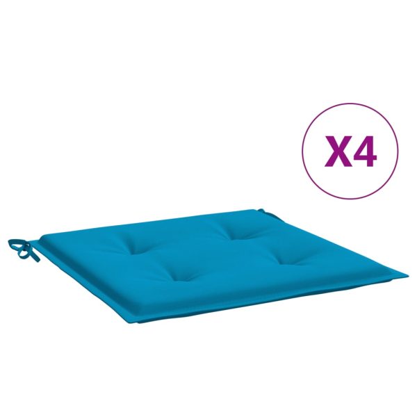 Almofadões p/ cadeiras de jardim 4 pcs tecido oxford azul
