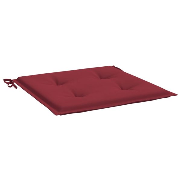 Almofadões p/ cadeiras jardim 4pcs tecido oxford vermelho tinto - Image 2