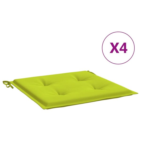 Almofadões cadeiras jardim 4pcs tecido oxford verde brilhante