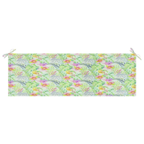 Almofadão banco jardim 150x50x3 cm tecido oxford padrão folhas - Image 2