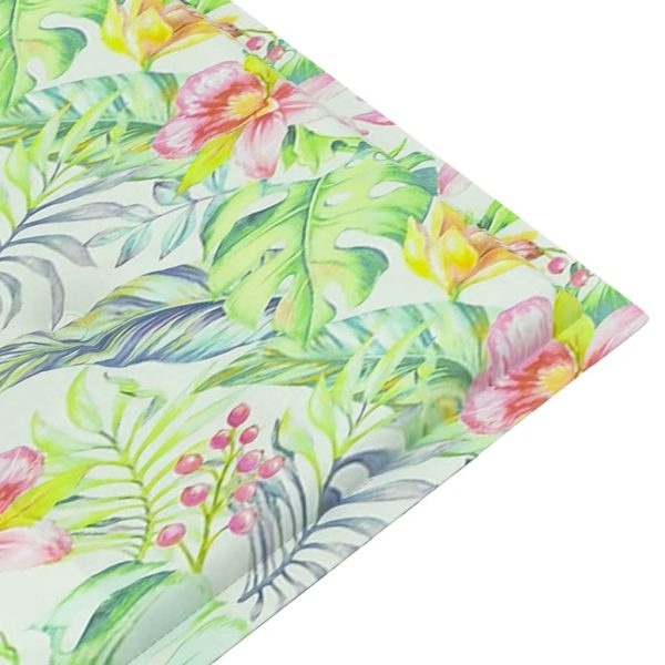 Almofadão banco jardim 150x50x3 cm tecido oxford padrão folhas - Image 3