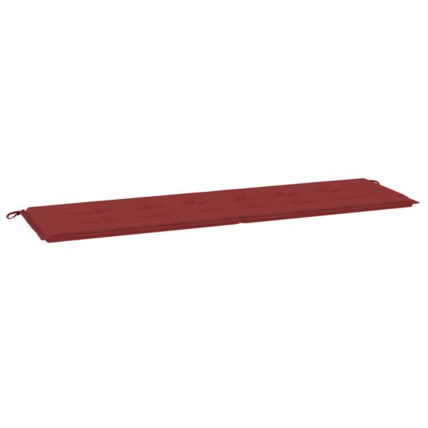 Almofadão p/ banco de jardim tecido oxford vermelho tinto