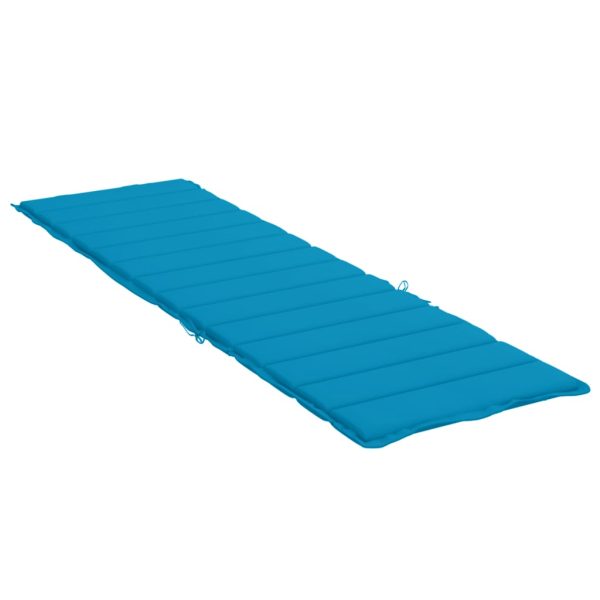 Almofadão p/ espreguiçadeira 200x70x3 cm tecido oxford azul - Image 3
