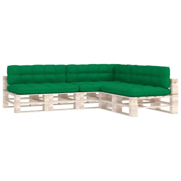 Almofadões para sofás de paletes 7 pcs verde - Image 2