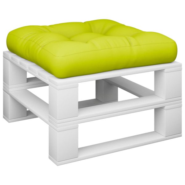Almofadão para paletes 58x58x10 cm tecido verde brilhante - Image 3