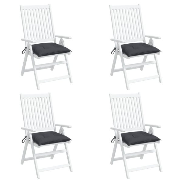 Almofadões de cadeira 4 pcs 40x40x7 cm tecido oxford antracite - Image 2