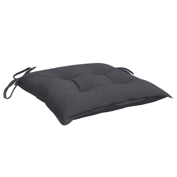 Almofadões de cadeira 4 pcs 40x40x7 cm tecido oxford antracite - Image 3
