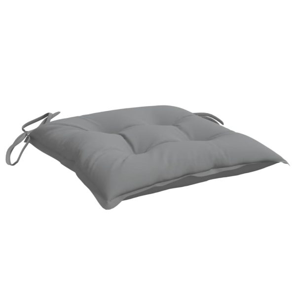 Almofadões de cadeira 6 pcs 40x40x7 cm tecido oxford cinza - Image 3
