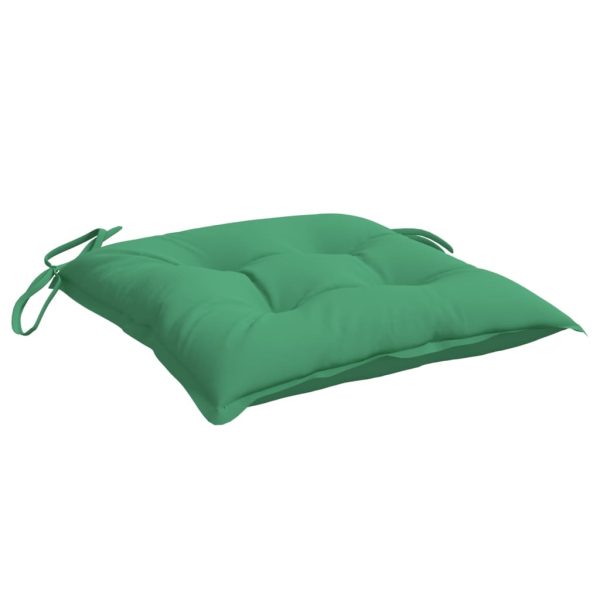 Almofadões de cadeira 2 pcs 40x40x7 cm tecido oxford verde - Image 3