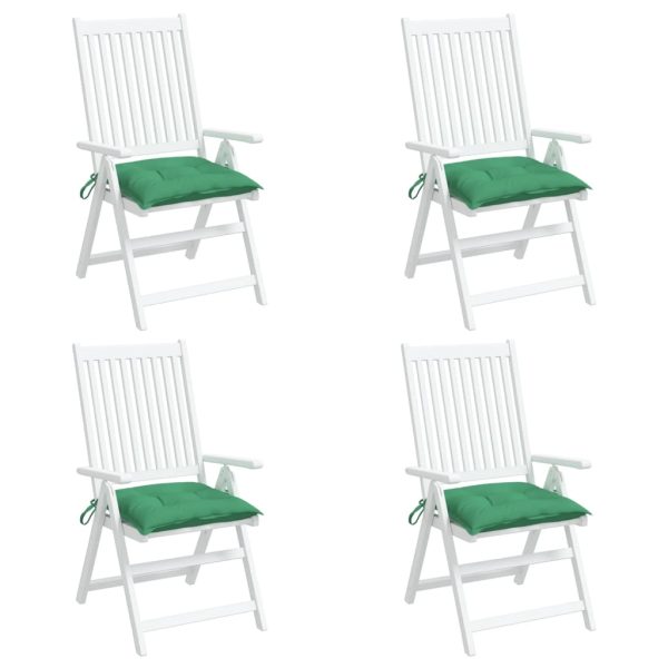 Almofadões de cadeira 4 pcs 50x50x7 cm tecido oxford verde - Image 2