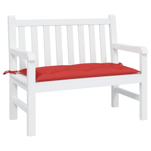 Almofadão p/ banco de jardim 100x50x7cm tecido oxford vermelho - Image 2