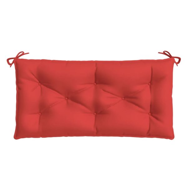 Almofadão p/ banco de jardim 100x50x7cm tecido oxford vermelho - Image 3