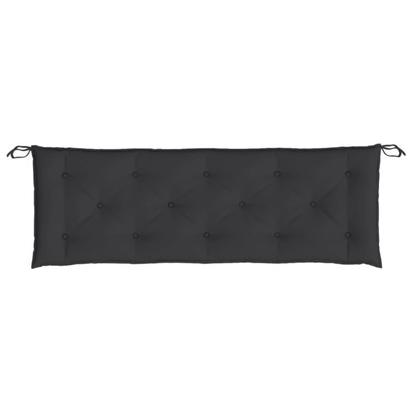 Almofadão p/ banco de jardim 150x50x7 cm tecido oxford preto - Image 3