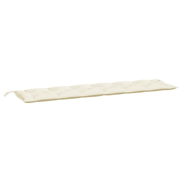 Almofadão p/ banco de jardim tecido oxford branco nata