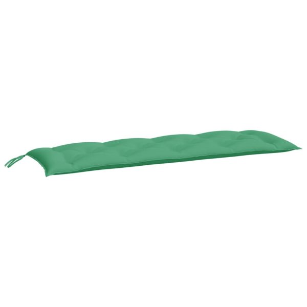 Almofadões banco jardim 2 pcs 150x50x7cm tecido oxford verde - Image 3