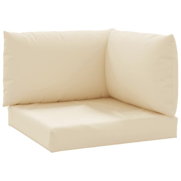 Almofadões para paletes 3 pcs tecido oxford bege - Image 2