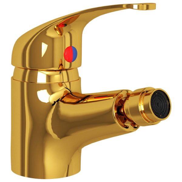 Torneira misturadora para bidé de casa de banho 13x12cm dourado - Image 3