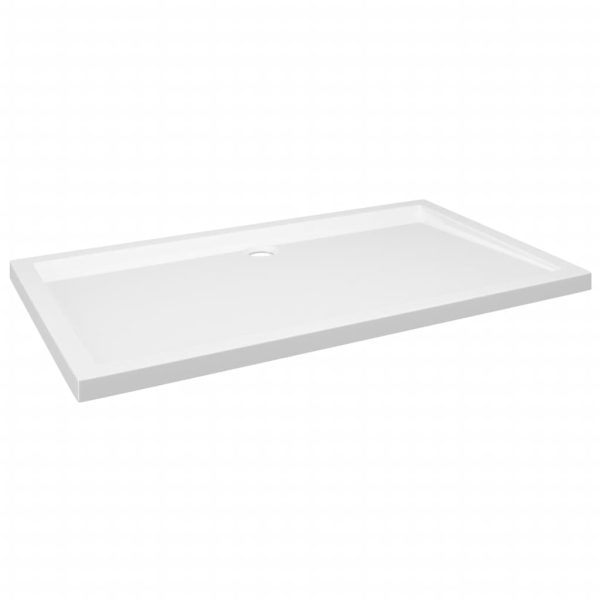 Base de chuveiro retangular 70x120 cm ABS branco - Image 2