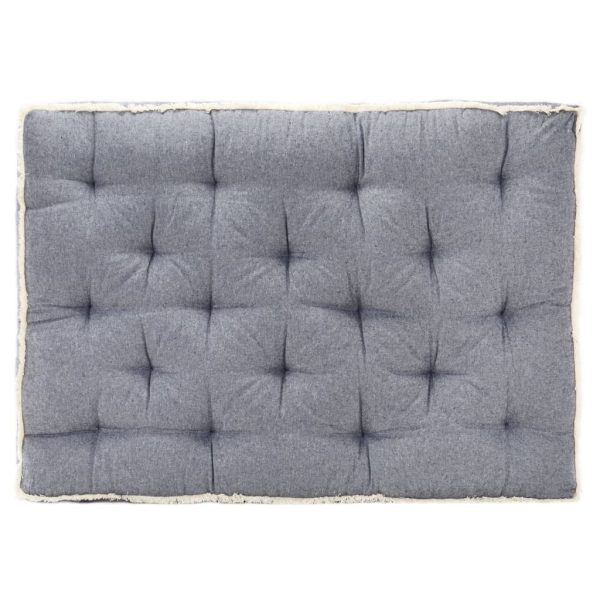 Almofadão para sofá de paletes 120x80x10 cm azul