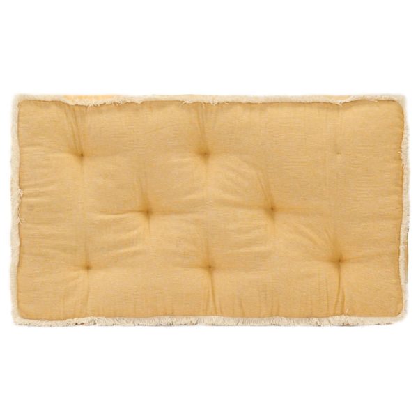 Almofadão para sofá de paletes 73x40x7 cm amarelo