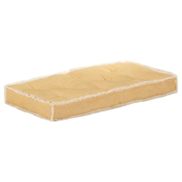 Almofadão para sofá de paletes 73x40x7 cm amarelo - Image 3