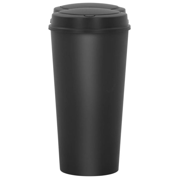 Caixote de lixo duplo 50 L preto - Image 3