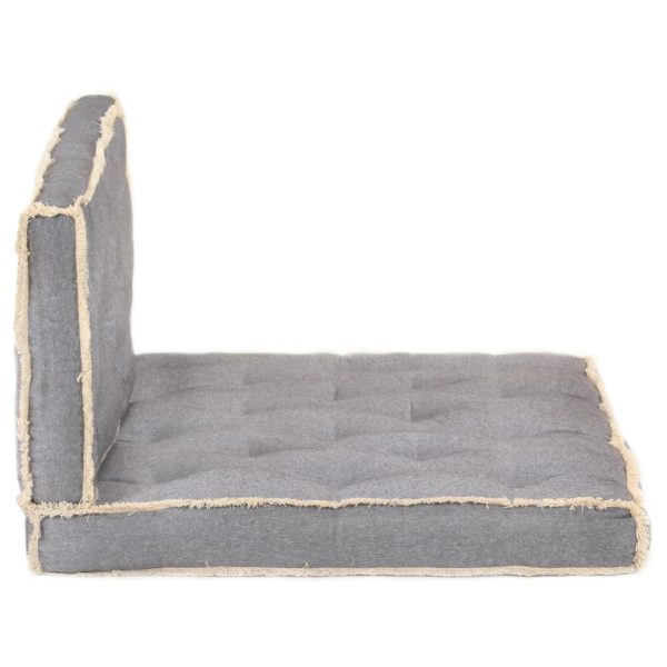 2 pcs conjunto almofadões para sofá de paletes antracite - Image 3