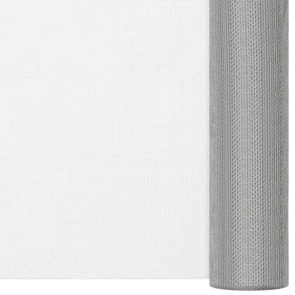 Rede de malha 112x500 cm aço inoxidável prateado - Image 2