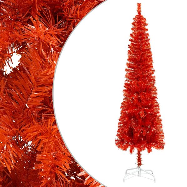 Árvore de Natal fina 150 cm vermelho