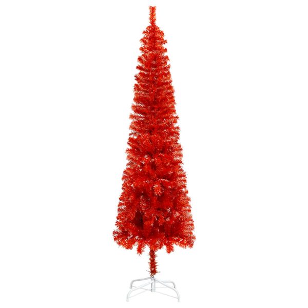 Árvore de Natal fina 150 cm vermelho - Image 2