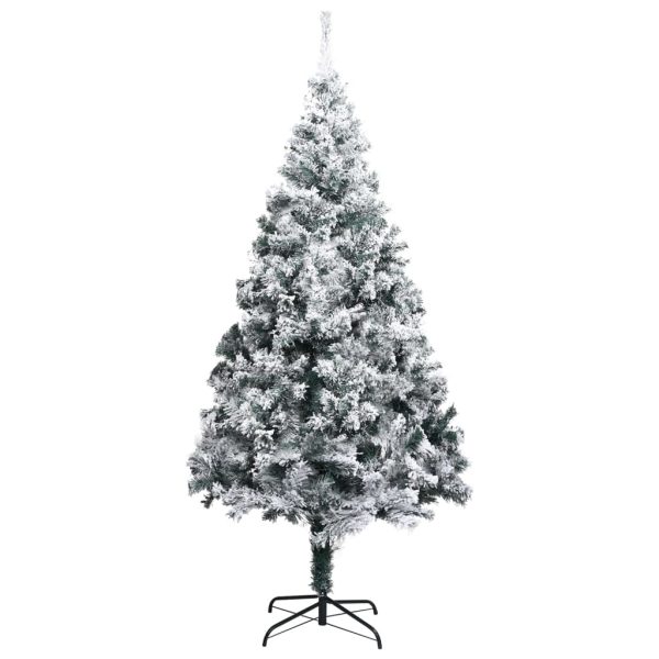 Árvore de Natal artificial com flocos de neve 300 cm PVC verde - Image 2