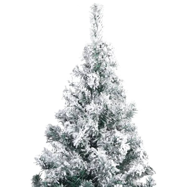 Árvore de Natal artificial com flocos de neve 300 cm PVC verde - Image 3