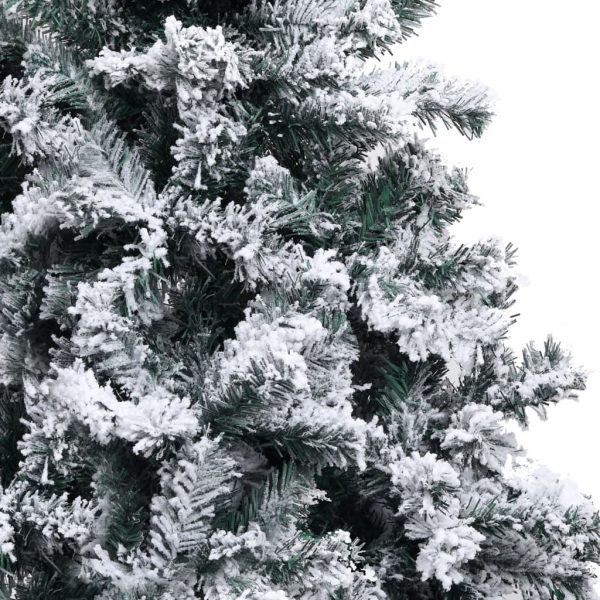 Árvore de Natal artificial com flocos de neve 400 cm PVC verde - Image 3