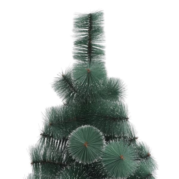 Árvore de Natal artificial com suporte 210 cm PET verde - Image 3