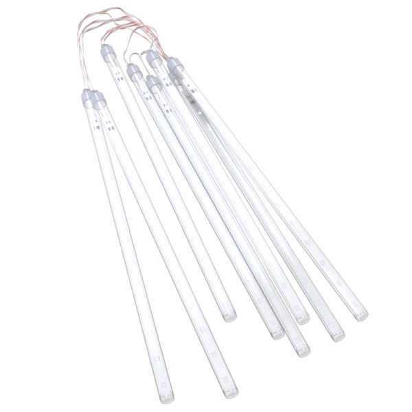 Luzes meteoro 8 pcs 30 cm 192 luzes LED int./ext. azul - Image 3