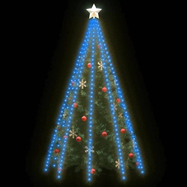 Cordão de luzes árvore de Natal 400 luzes LED 400 cm azul - Image 3