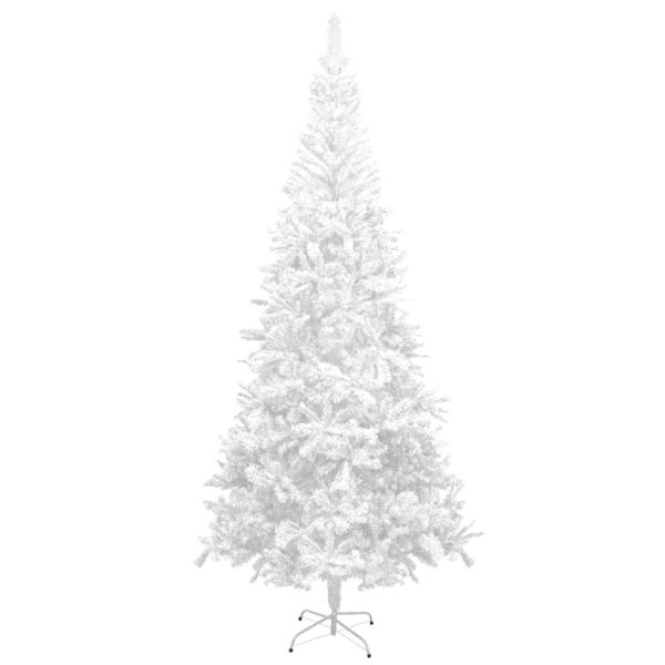 Árvore de Natal artificial com luzes LED e bolas L 240cm branco - Image 2