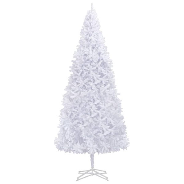 Árvore de Natal artificial com luzes LED e bolas 500 cm branco - Image 2