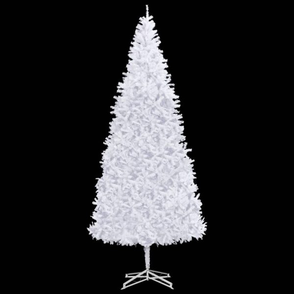 Árvore de Natal artificial com luzes LED e bolas 500 cm branco - Image 3