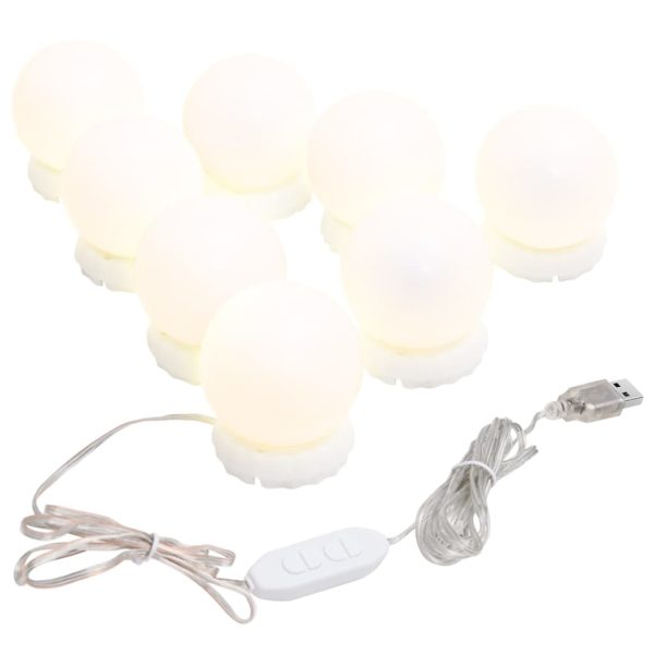 Iluminação de espelho c/ 8 lâmpadas LED branco quente e frio - Image 2