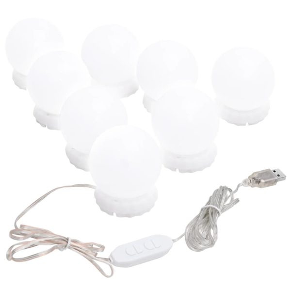 Iluminação de espelho c/ 8 lâmpadas LED branco quente e frio - Image 3