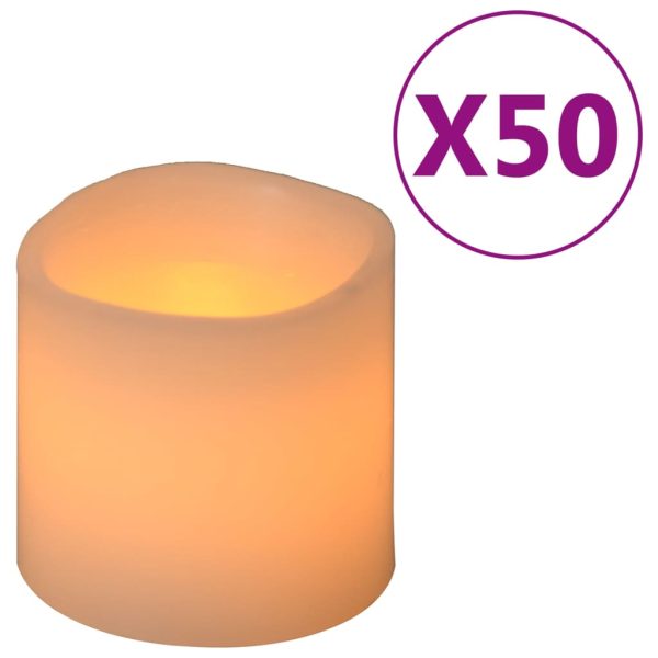 Velas LED elétricas 50 pcs branco quente - Image 2