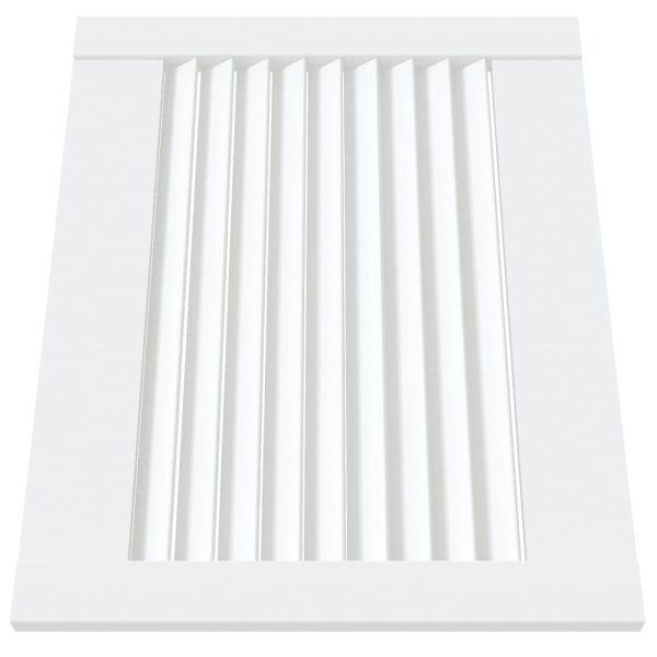 Porta com venezianas 39,5x49,4 cm pinho maciço branco - Image 3