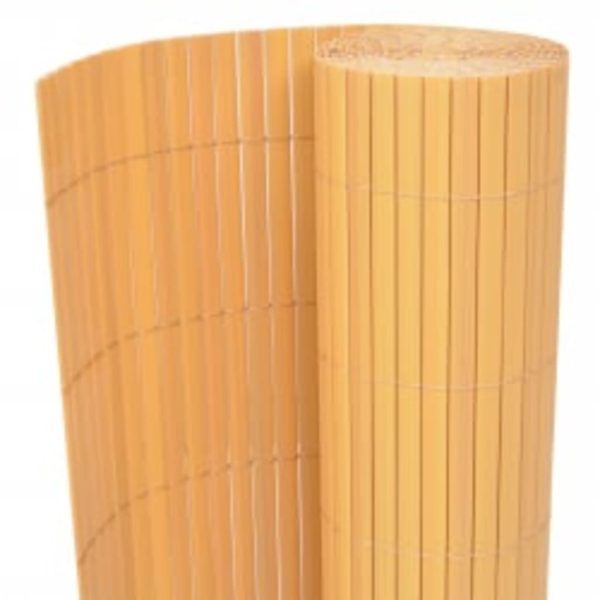 Cerca de jardim dupla face 110x500 cm amarelo - Image 2