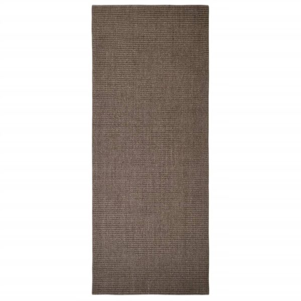 Tapete sisal natural 80x200 cm castanho - Image 2