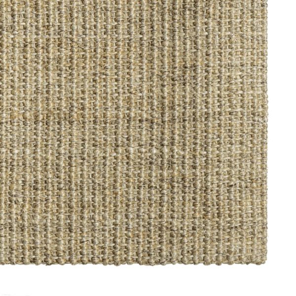 Tapete sisal natural 66x300 cm cinzento-acastanhado - Image 3