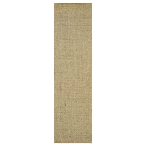 Tapete sisal natural 80x300 cm cinzento-acastanhado - Image 2